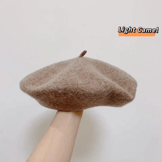 Oversized Beret for Women(Fits for large head), Made with 100% wool.