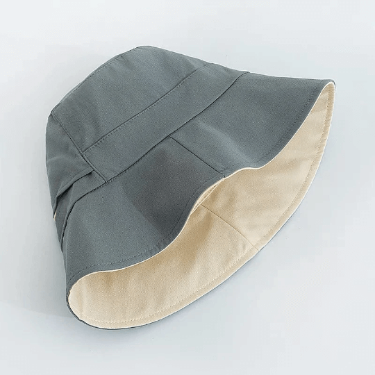 Reversible Two Way Pony Tail Bucket Hat.