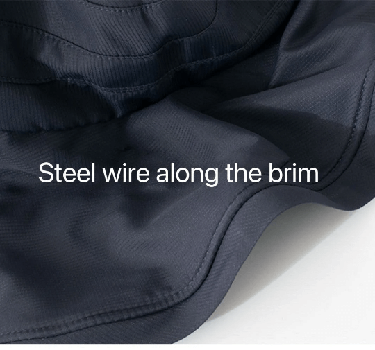 Extra Wide Brim Foldable Bucket Hat.