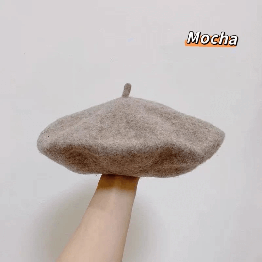 Oversized Beret for Women(Fits for large head), Made with 100% wool.