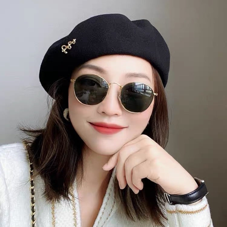 Wool Beret for Women (Fits for large head).