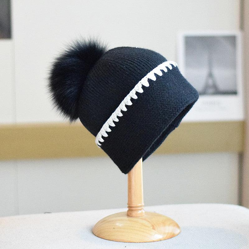 2 Way Knitted hat with Removable Pom Pom Mspineapplecrafts