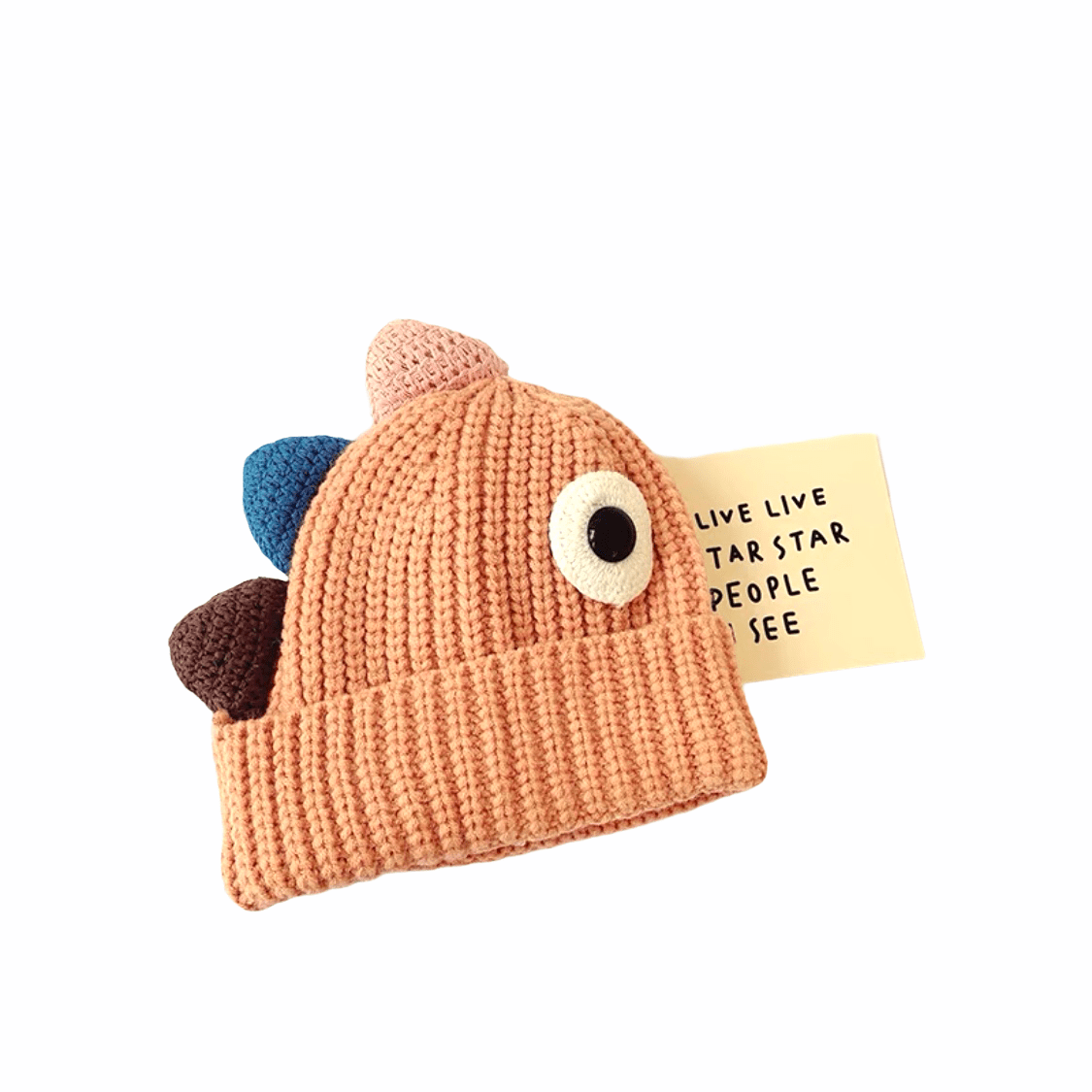 Knitted Cute Dinosaur Hat for Kids.