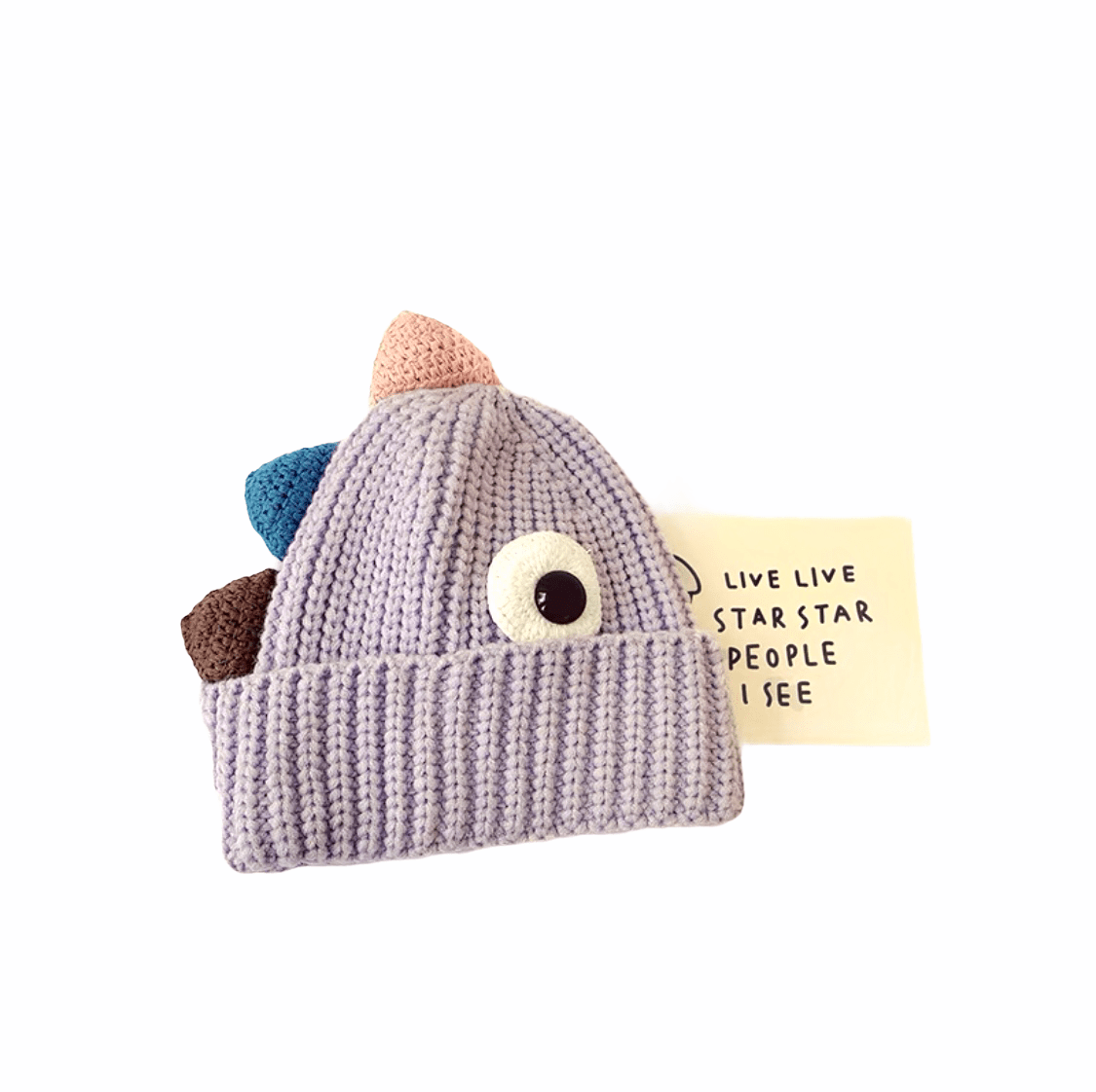 Knitted Cute Dinosaur Hat for Kids.