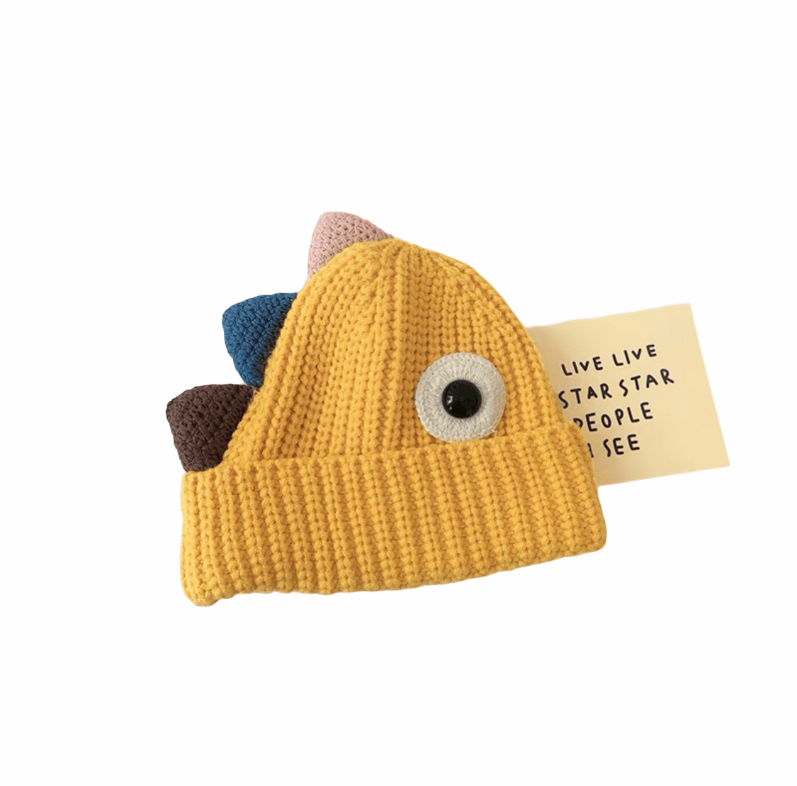 Knitted Cute Dinosaur Hat for Kids.