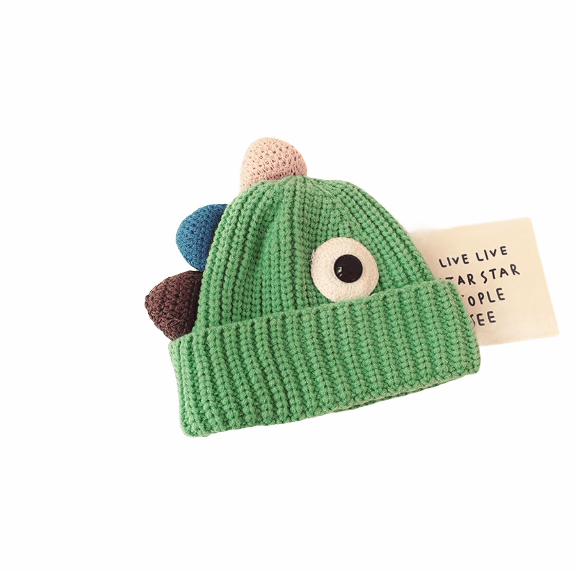 Knitted Cute Dinosaur Hat for Kids.