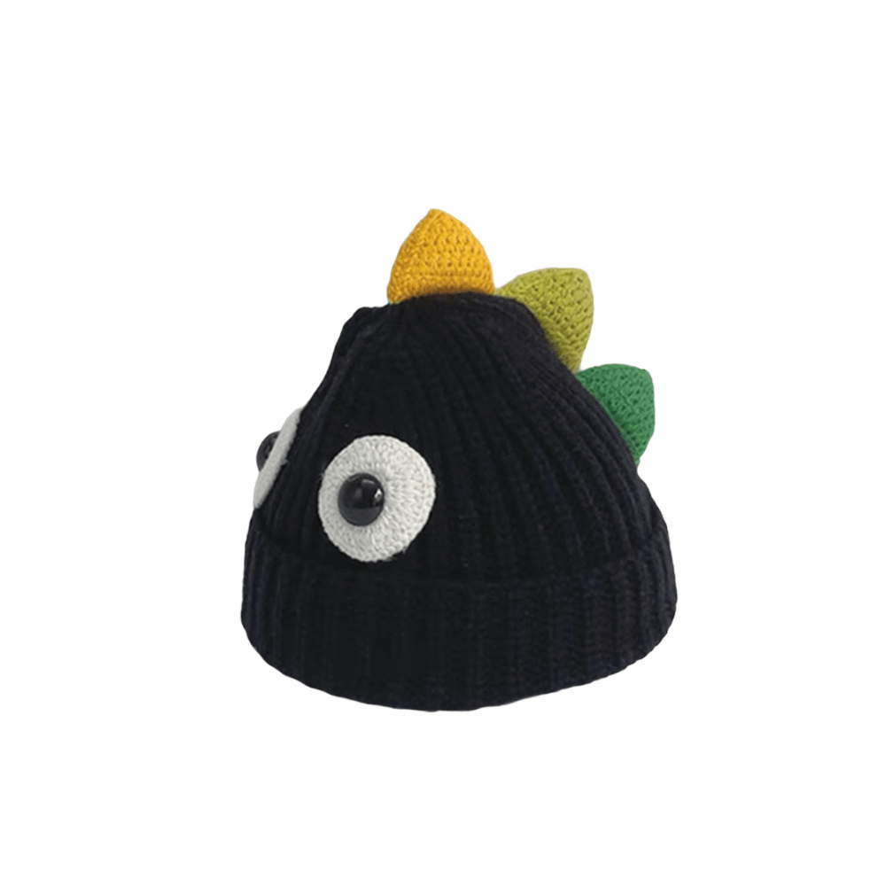 Knitted Cute Dinosaur Hat for Kids.