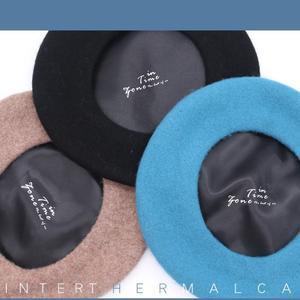 Classic French wool Beret with Metal Tip.