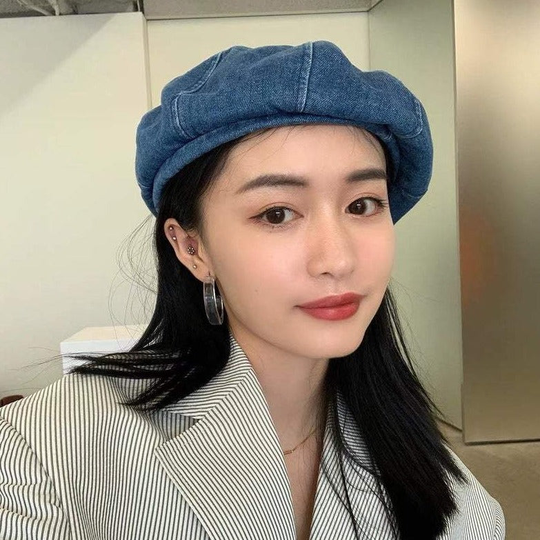 Denim Beret for Women.