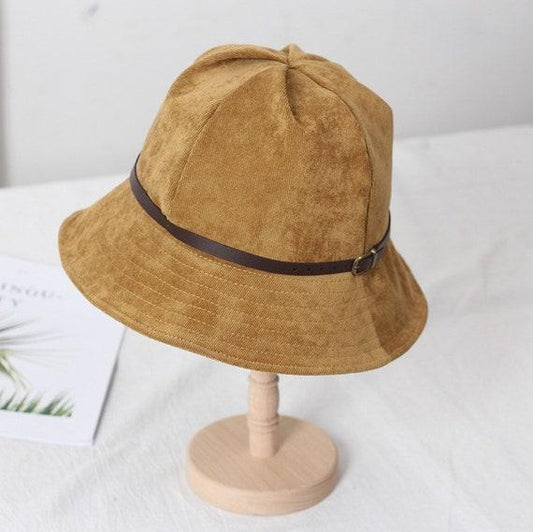 Corduroy Bucket Hat for Women - Mspineapplecrafts
