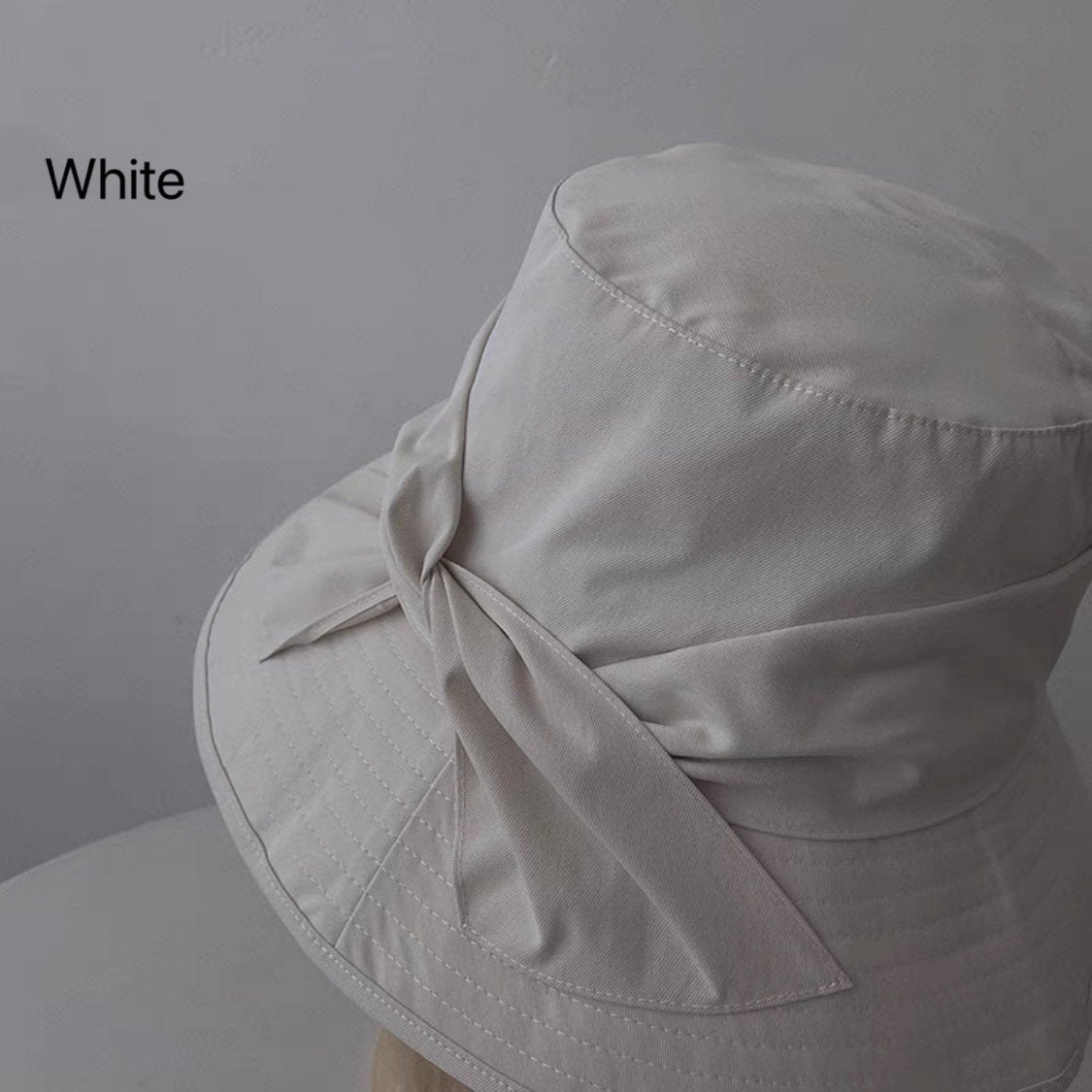 Bucket Hat with Bow Tie for Women and Girls.