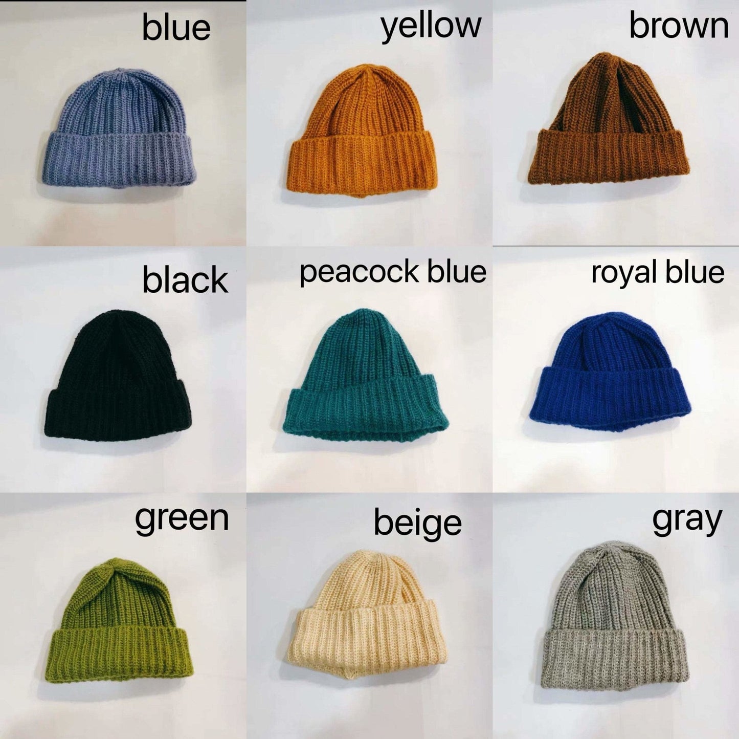 Oversized Slouchy Unisex Knitted Hat.