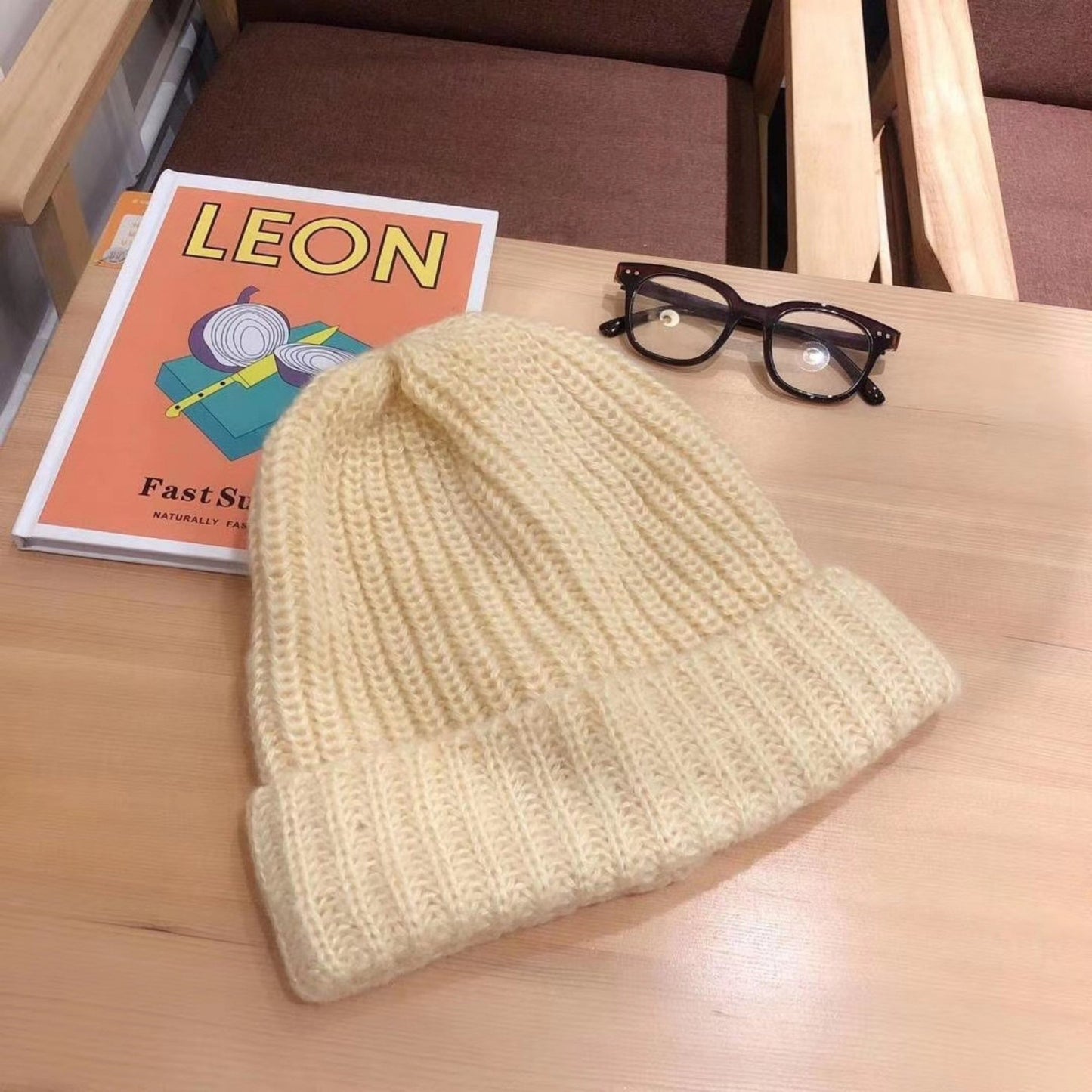 Oversized Slouchy Unisex Knitted Hat.