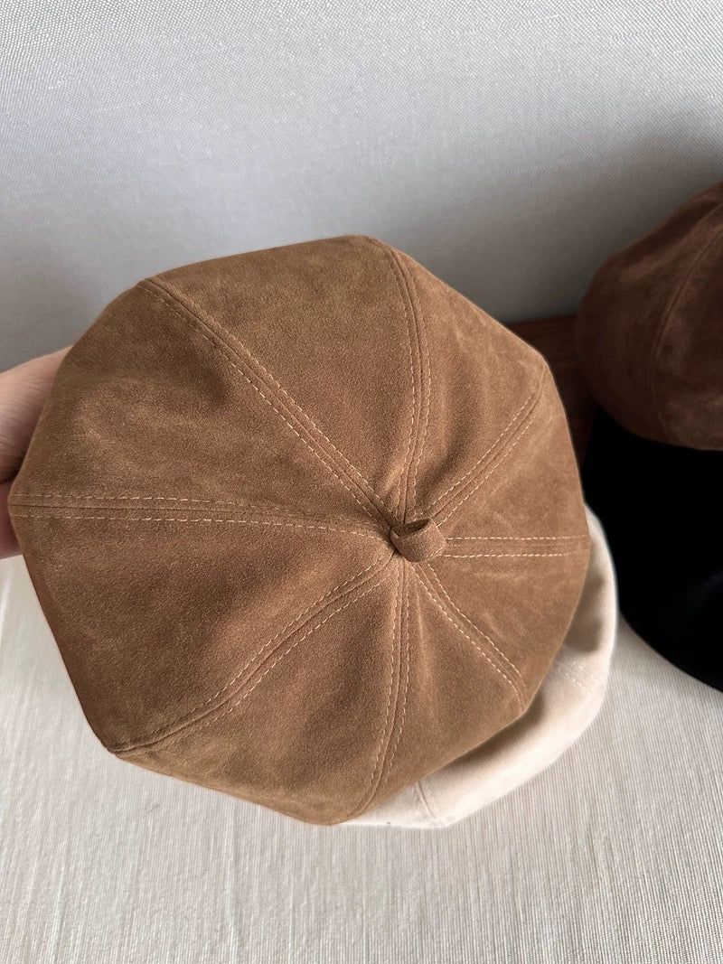 Unisex Suede Beret Mspineapplecrafts