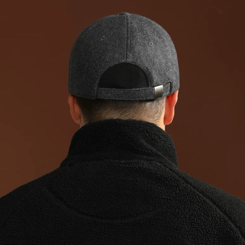 Wool Wide Brim Baseball Cap - Unisex Large Winter - Image 14