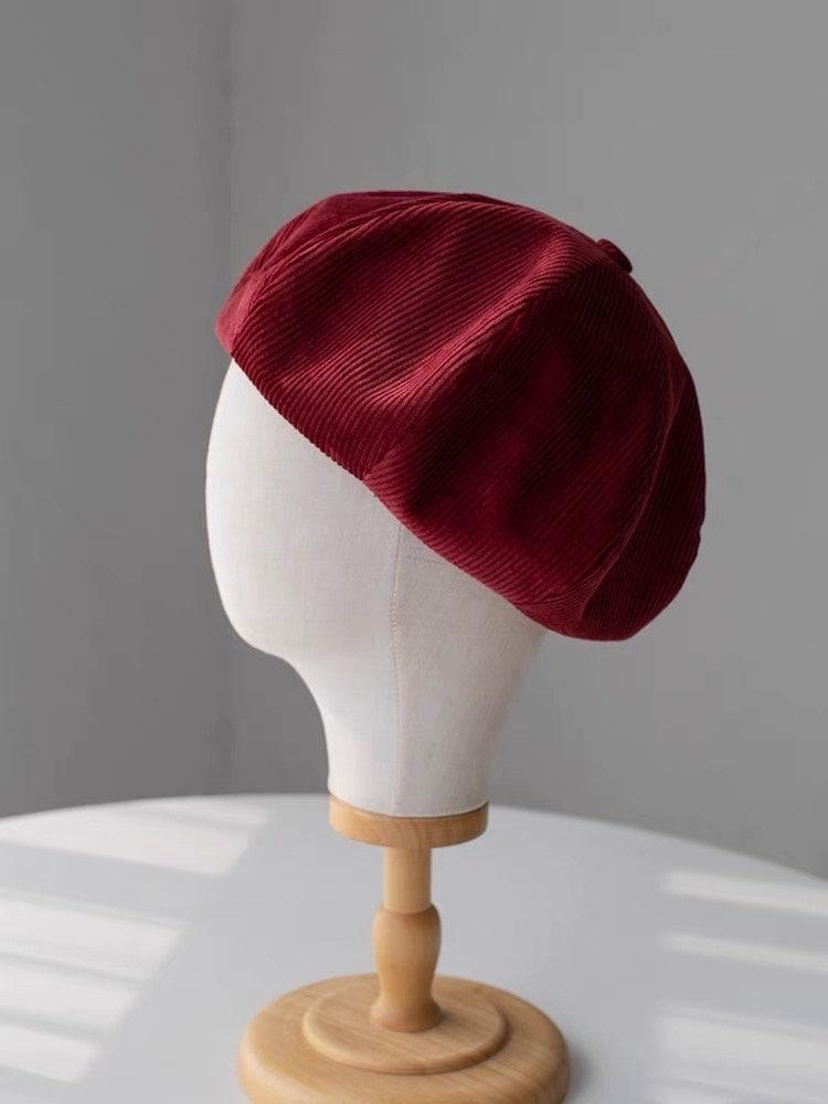 Handmade Unisex Oversized Corduroy Hat - Mspineapplecrafts