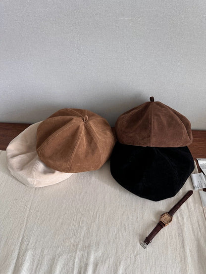 Unisex Suede Beret Mspineapplecrafts