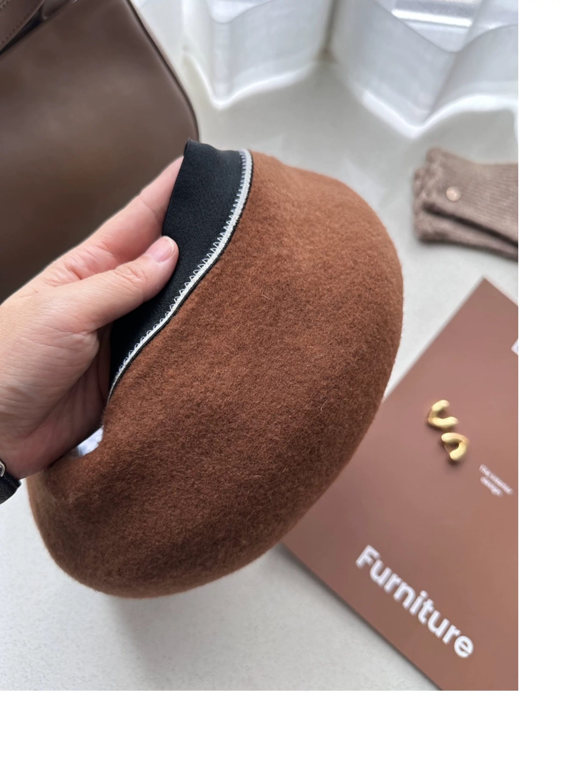 Oversized 100% Wool Beret Mspineapplecrafts