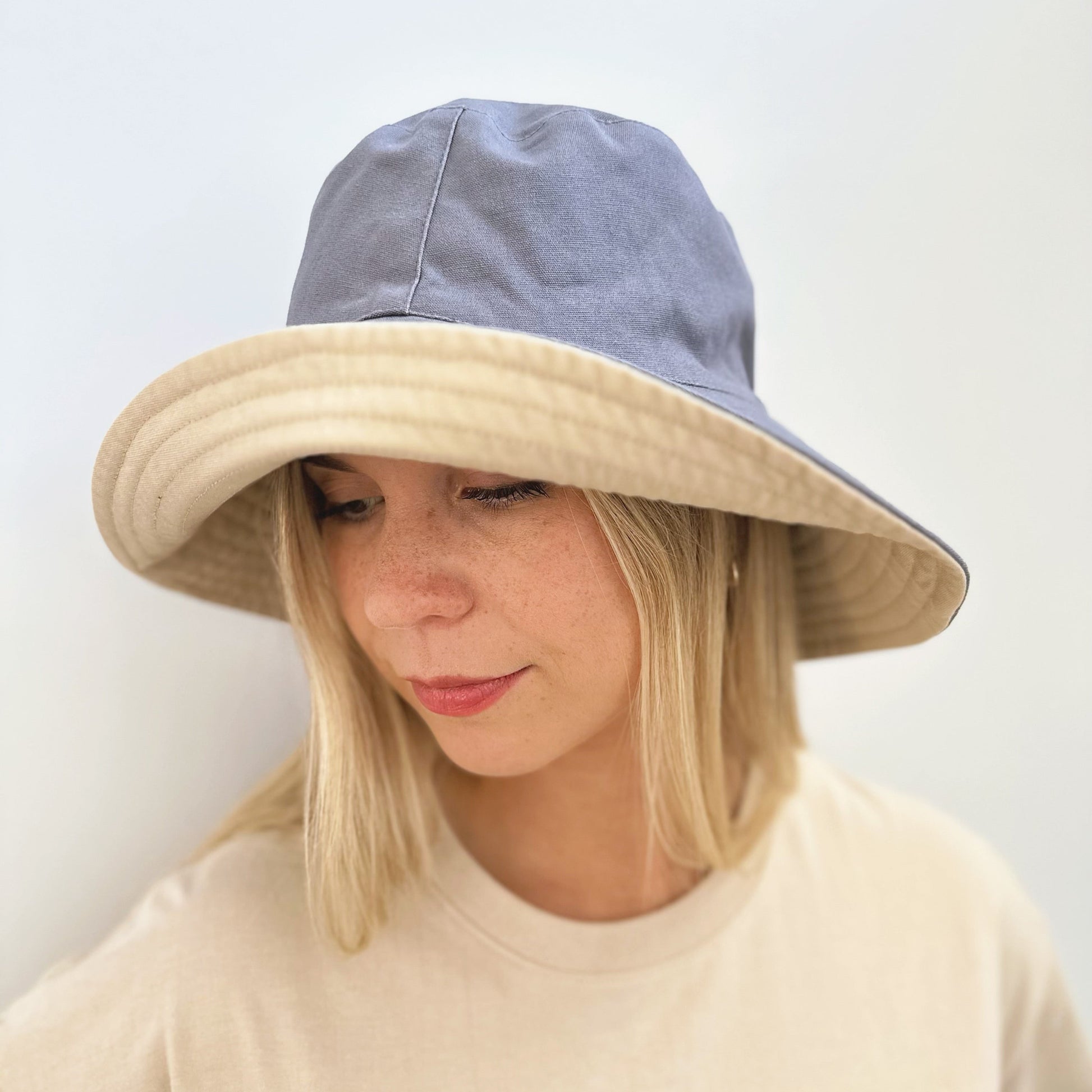 M-XXL Reversible Unisex Wide Brim Bucket Hat MsPineappleCrafts