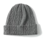 100% Cashmere Unisex Knitted  Beanie Hat Mspineapplecrafts