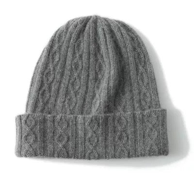 100% Cashmere Unisex Knitted  Beanie Hat Mspineapplecrafts
