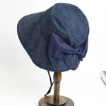 Wide Brim Bucket Hat with Bow Tie MsPineappleCrafts