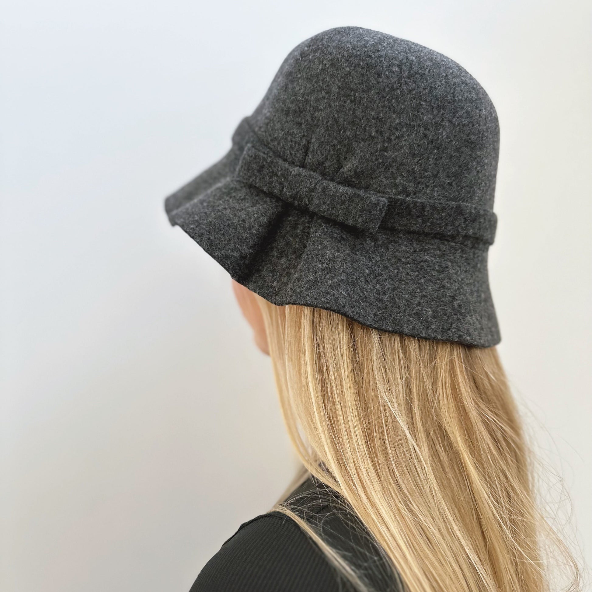Foldable/ Adjustable Wool Cloche Hat for Women MsPineappleCrafts