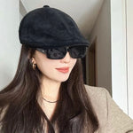 Unisex Suede Newsboy Cap Mspineapplecrafts