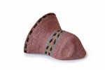 Vibrant Raffia Straw Hat - Pink with Colourful Band View 2