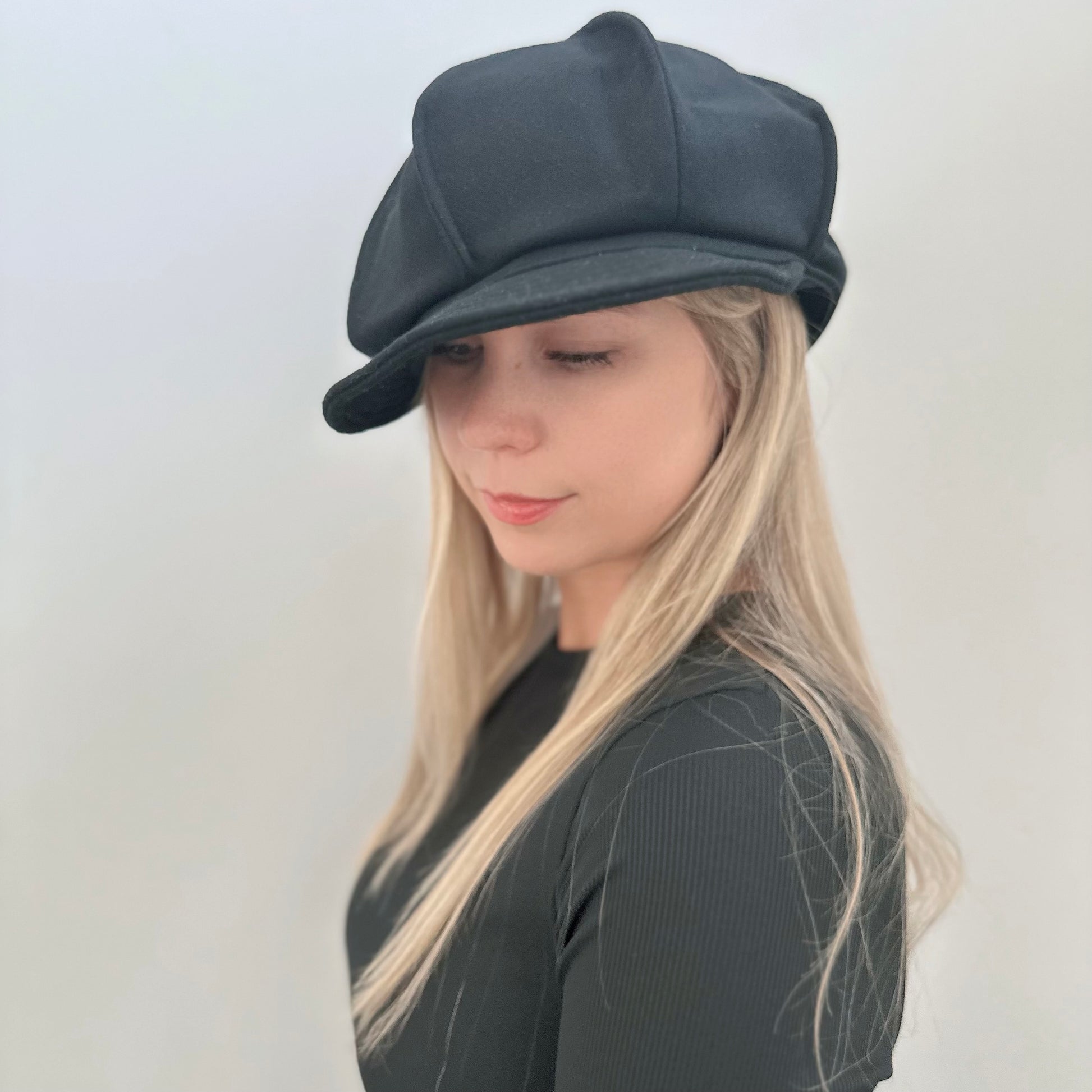 Customized Oversize Wool Applejack Newsboy Cap Mspineapplecrafts