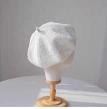 Load image into Gallery viewer, Handmade Tweed Fabric Beret