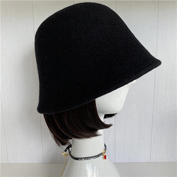 100% Wool Foldable Cloche Hat