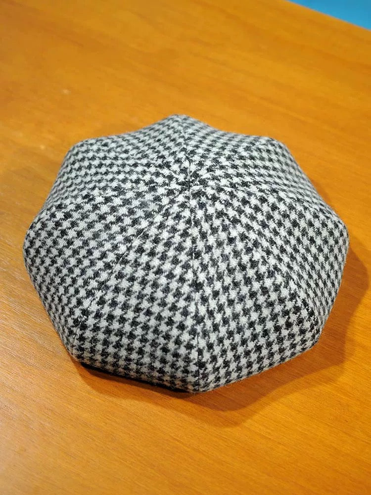 Wool French Beret - Classic Artist Hat for Unisex - Worn View