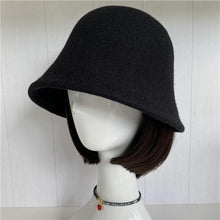 Load image into Gallery viewer, 100% Wool Foldable Cloche Hat