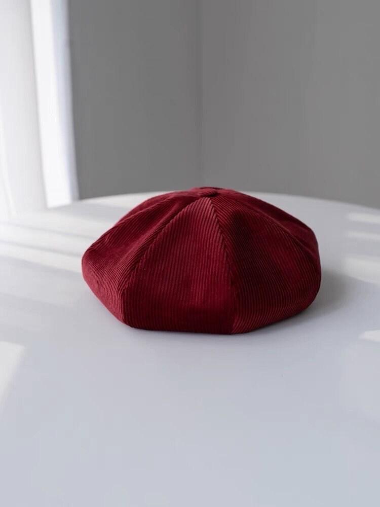 Handmade Unisex Oversized Corduroy Hat - Mspineapplecrafts