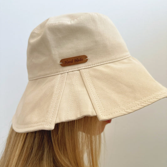 Foldable Wide Brim Bucket Hat for Women MsPineappleCrafts