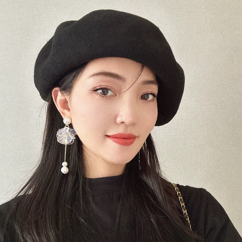 Oversized 100% Wool Beret Mspineapplecrafts
