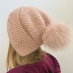 2 Way Knitted hat with Removable Pom Pom MsPineappleCrafts