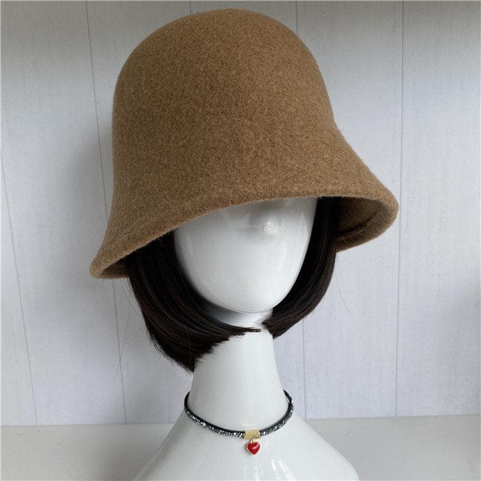100% Wool Foldable Cloche Hat