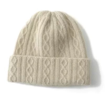 100% Cashmere Unisex Knitted  Beanie Hat Mspineapplecrafts