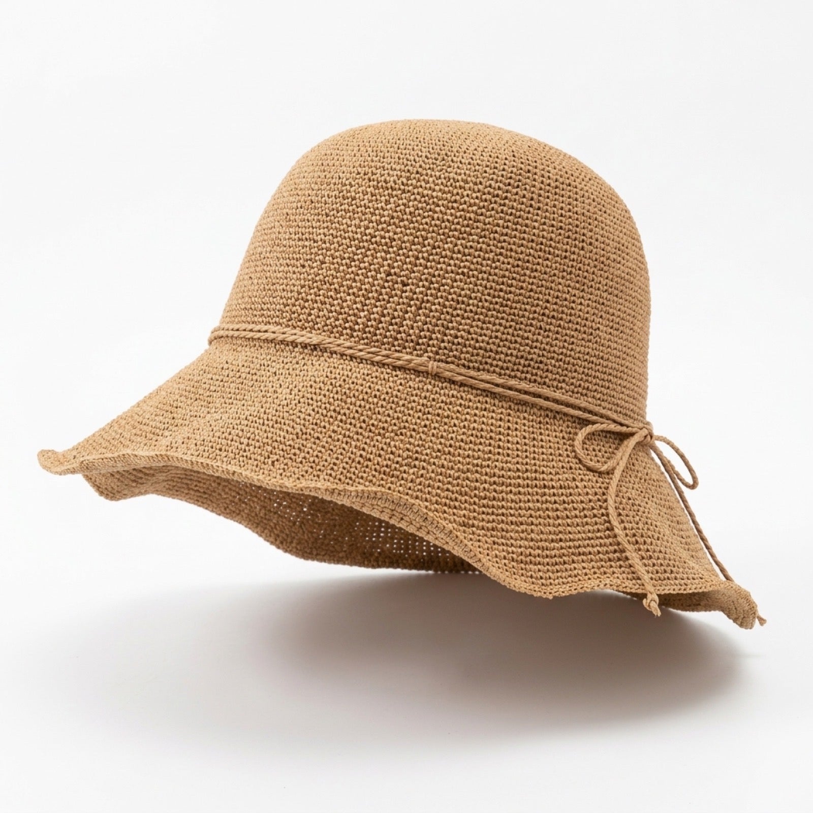Mouldable Wire Straw Hat - Multiple Angles View 1