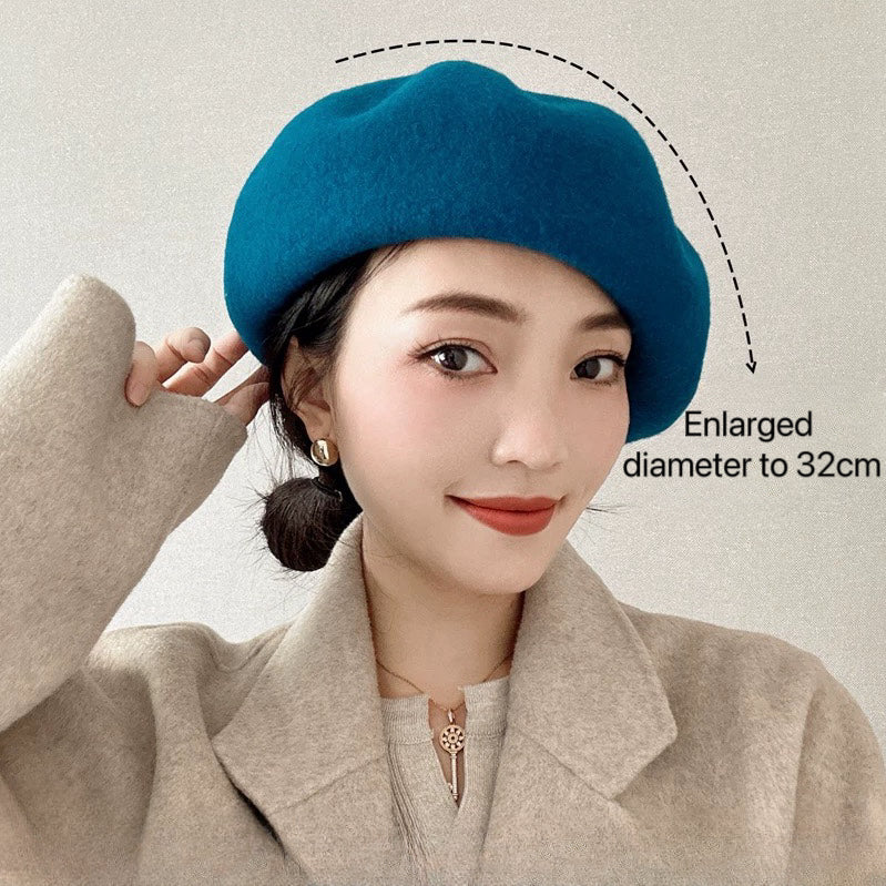 Oversized 100% Wool Beret Mspineapplecrafts