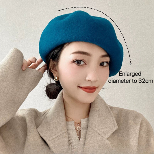 Oversized 100% Wool Beret Mspineapplecrafts