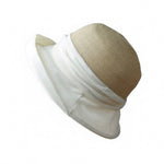 Straw Linen Sun Hat - Additional View 1