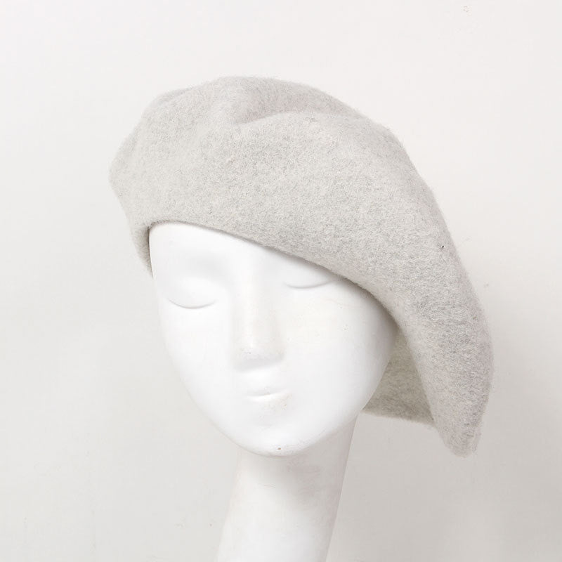 Oversize Slouchy Wool Beret for Women MsPineappleCrafts