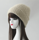 100% Cashmere Unisex Knitted  Beanie Hat Mspineapplecrafts