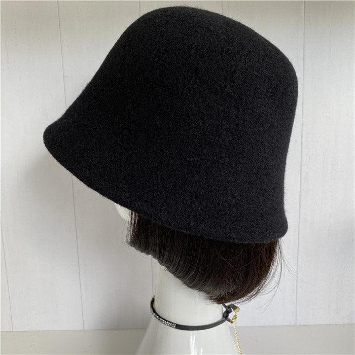 Wool Foldable Cloche Hat | Adjustable Vintage Winter Hat  display picture 1