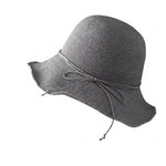 Mouldable Wire Straw Hat - Grey