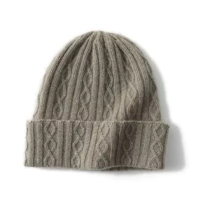 100% Cashmere Unisex Knitted  Beanie Hat Mspineapplecrafts