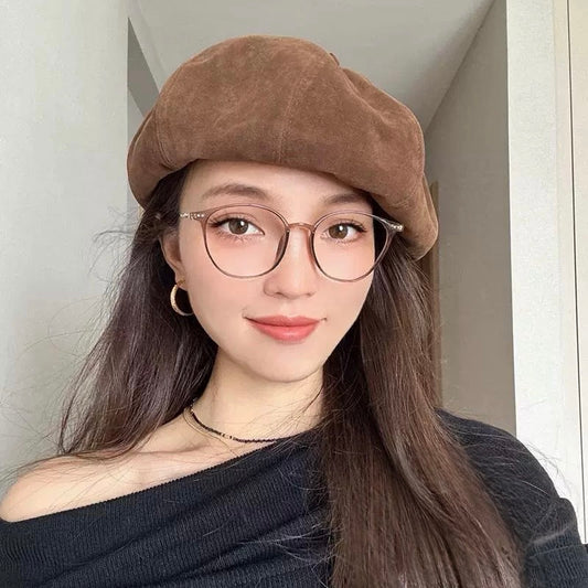 Unisex Suede Beret Mspineapplecrafts